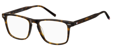 Men Premium Tommy Hilfiger Eyeglasses: TH 2189 - Havana - SpecSMART Eye Clinic (Diagonal View)